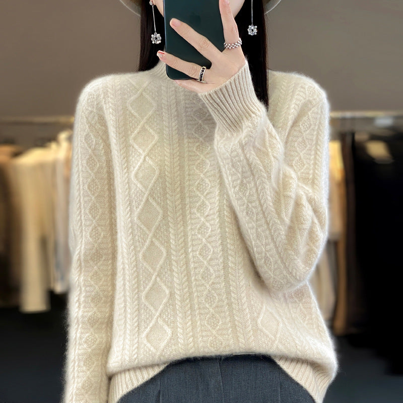 Elara - Pull Épais à Demi-Col Roulé by LunexaStyle
