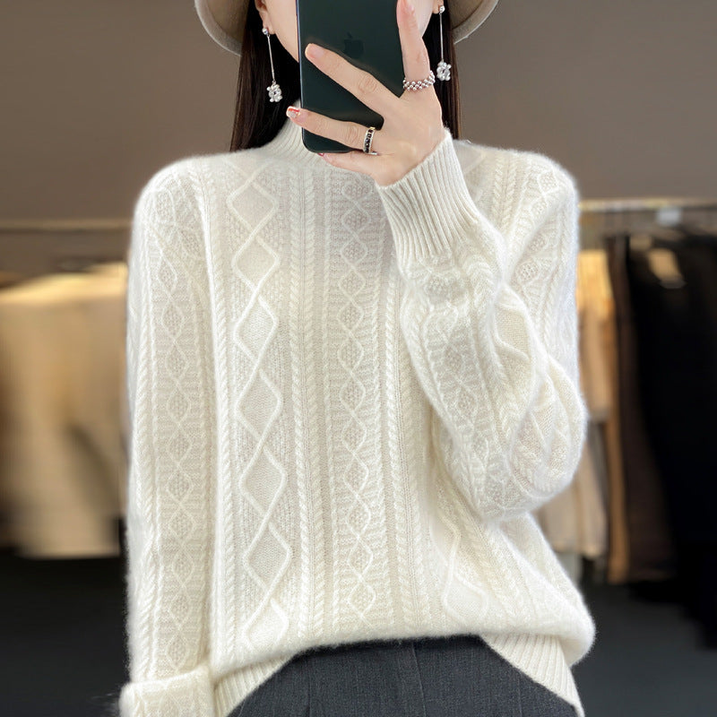 Elara - Pull Épais à Demi-Col Roulé by LunexaStyle