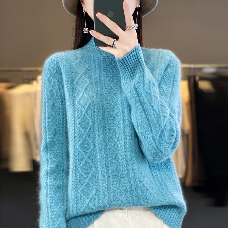 Elara - Pull Épais à Demi-Col Roulé by LunexaStyle