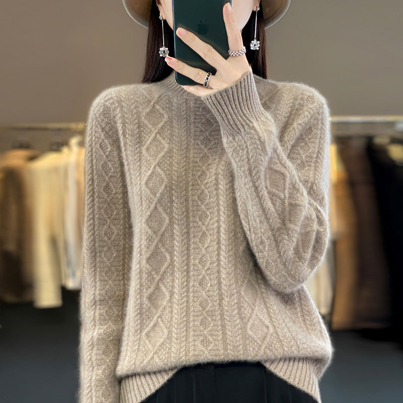 Elara - Pull Épais à Demi-Col Roulé by LunexaStyle