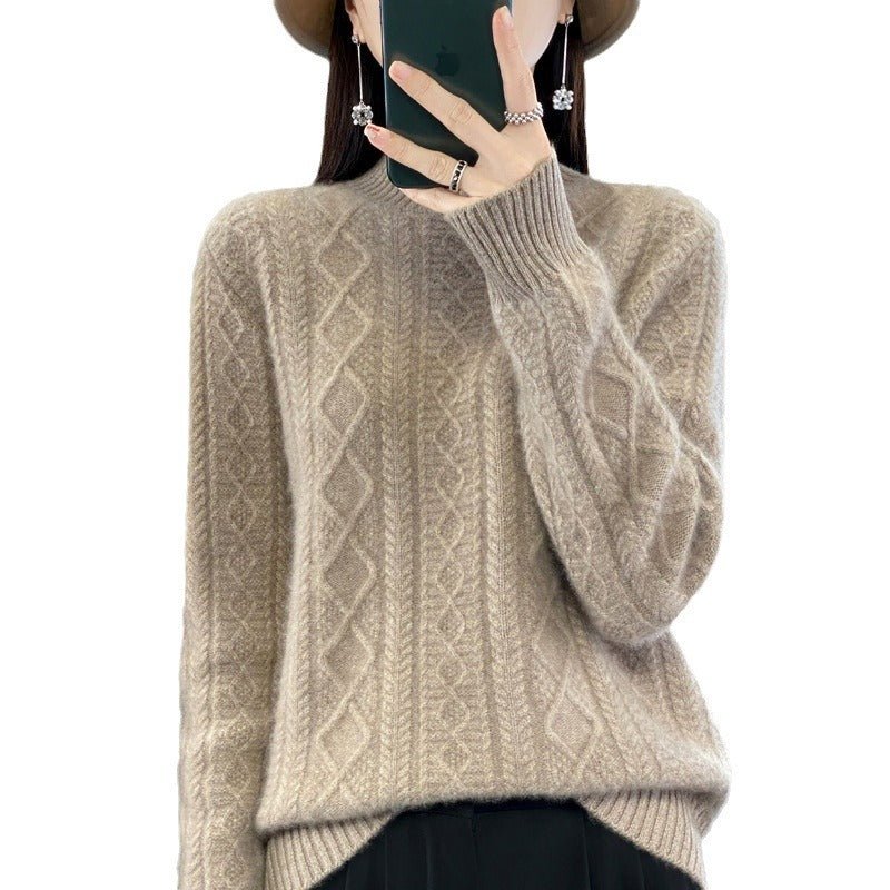 Elara - Pull Épais à Demi-Col Roulé by LunexaStyle
