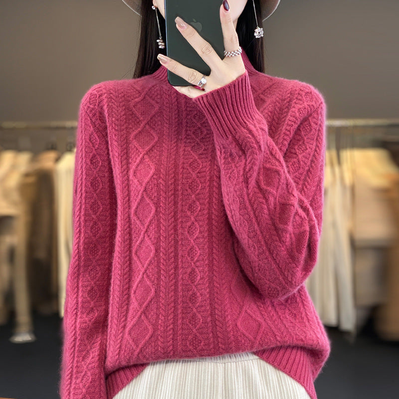 Elara - Pull Épais à Demi-Col Roulé by LunexaStyle
