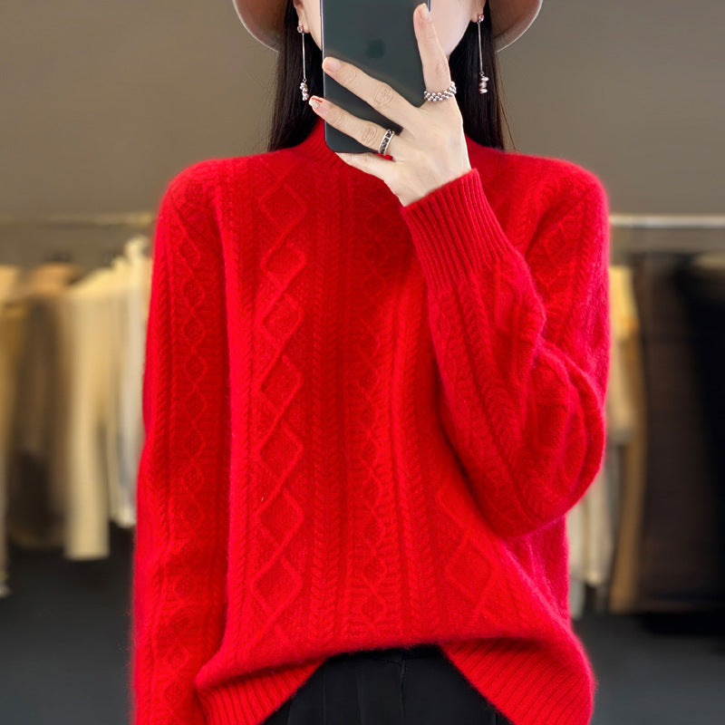 Elara - Pull Épais à Demi-Col Roulé by LunexaStyle