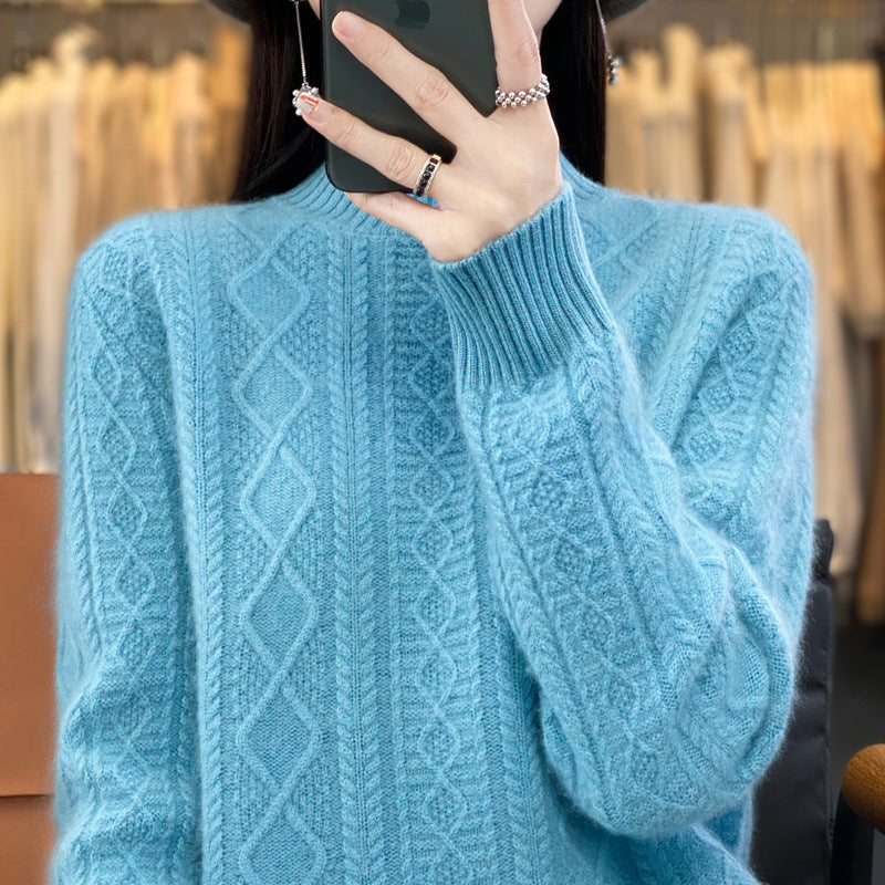Elara - Pull Épais à Demi-Col Roulé by LunexaStyle