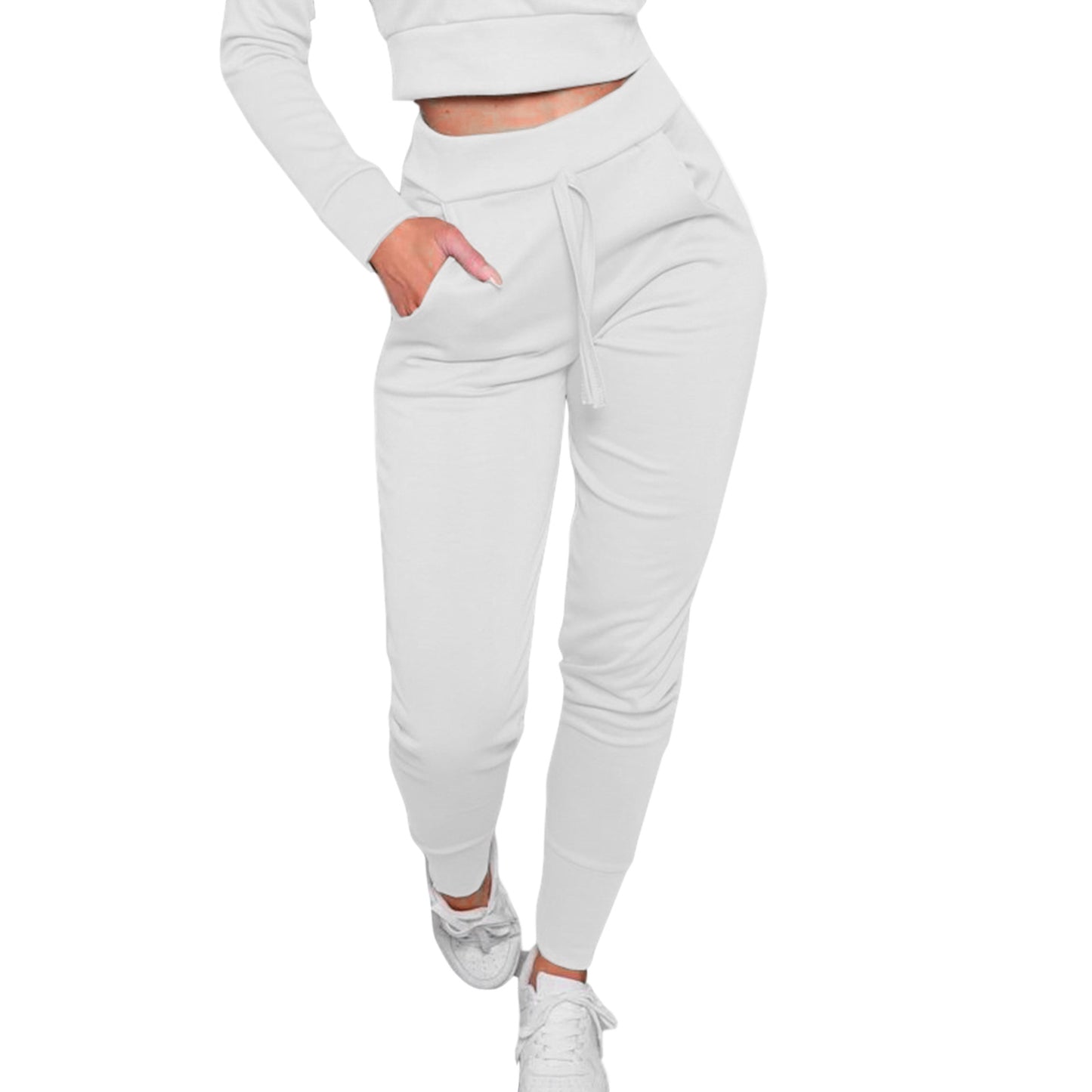Elysa - Jogging Taille Haute avec Lacets by LunexaStyle
